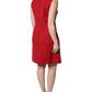 Dolce & Gabbana Red Wool Sleeveless Knee Length A-line Dress