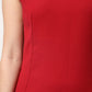 Dolce & Gabbana Red Wool Sleeveless Knee Length A-line Dress