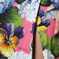 Dolce & Gabbana Multicolor Floral Side Slit Midi Dress
