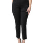 Dolce & Gabbana Black Polyester High Waist Slim Pants