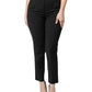 Dolce & Gabbana Black Polyester High Waist Slim Pants