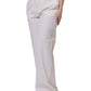 Dolce & Gabbana White Wool Mid Waist Wide Leg Pants