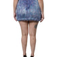 Dolce & Gabbana Multicolor Plush Fabric High Waist Mini Skirt