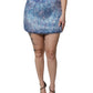 Dolce & Gabbana Multicolor Plush High Waist Mini Skirt