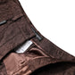 Dolce & Gabbana Brown Floral Brocade Mid Waist Mini Short