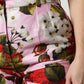 Dolce & Gabbana Pink Floral Print High Waist Hotpants Short