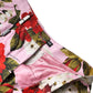 Dolce & Gabbana Pink Floral Print High Waist Hotpants Short