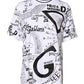 Dolce & Gabbana White Graffiti Print Cotton Crew Neck T-shirt