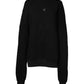 Dolce & Gabbana Black Cotton Crew Neck Sweatshirt Sweater