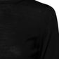 Dolce & Gabbana Black Wool Knit Crew Neck Pullover Sweater