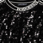 Dolce & Gabbana Black DG Queen Sequin Pullover Sweater