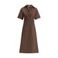 Brunello Cucinelli Brown Cotton Casual Dress