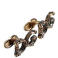 Dolce & Gabbana Gold Tone 925 Sterling Silver DG Logo Accessory Cufflink