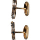 Dolce & Gabbana Gold Tone 925 Sterling Silver DG Logo Accessory Cufflink