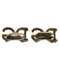 Dolce & Gabbana Gold Tone 925 Sterling Silver DG Logo Accessory Cufflink