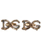 Dolce & Gabbana Gold Tone 925 Sterling Silver DG Logo Accessory Cufflink