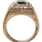 Dolce & Gabbana Gold Tone Sterling Silver 925 Crystals Ring