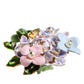 Dolce & Gabbana Multicolor Floral Crystals Pearls Enamel Accents Brooch