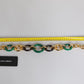 Dolce & Gabbana Multicolor Gold Brass Orange Lily Floral Chain Necklace