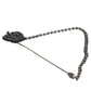 Dolce & Gabbana Silver Tone Brass Crown Chain Women Brooch Lapel Pin