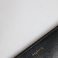 Dolce & Gabbana Black Leather #DGFAMILY Embellished Men Zip Pouch Bag
