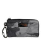 Dolce & Gabbana Black Gray Camouflage Logo Plaque Keyring Pouch Bag