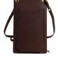 Dolce & Gabbana Brown Leather Neck Strap Cross Body Sling Bag