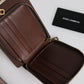 Dolce & Gabbana Brown Leather Neck Strap Cross Body Sling Bag