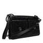 Dolce & Gabbana Black Leather Logo Purse Shoulder Crossbody Bag