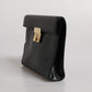 Dolce & Gabbana Black Leather Logo Plaque Document Briefcase Bag