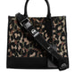 Dolce & Gabbana Multicolor Leopard Shopping Tote Shoulder Bag