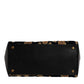 Dolce & Gabbana Black Floral Jacquard Handbag Shoulder Tote Bag