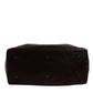Dolce & Gabbana Beige Maroon Velvet Leather Jacquard Travel Handbag Bag