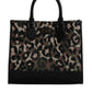 Dolce & Gabbana Multicolor Leopard Shopping Tote Shoulder Bag