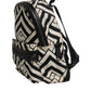 Dolce & Gabbana Black White Nylon Leather Travel Back Pack Bag