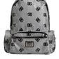 Dolce & Gabbana Polyester Gray Black DG Logo Plaque Backpack Bag