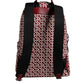 Dolce & Gabbana Red White DG Logo Print Nylon Travel Backpack Bag