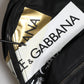 Dolce & Gabbana Black Logo Tape Polyamide School Travel Backpack Bag