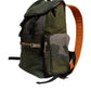 Dolce & Gabbana Military Green Patchwork School Backpack Bag