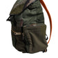 Dolce & Gabbana Military Green Patchwork Travel Backpack Bag Mens Backpack