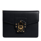 Dolce & Gabbana Black Calfskin Leather Shoulder Strap Bag
