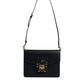 Dolce & Gabbana Black Calfskin Leather Shoulder Strap Bag