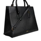 Versace Black Large Leather Top Handle Shoulder Crossbody Bag