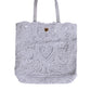 Dolce & Gabbana White Cordonetto Lace Beatrice Tote Shopping Bag
