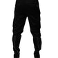 Dolce & Gabbana Black Cotton Cargo Tapered Pants