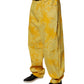 Dolce & Gabbana Yellow Tie Dye Cotton Straight Denim Jeans