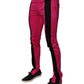 Dolce & Gabbana Pink Black Stripe Slim Fit Men Dress Pants
