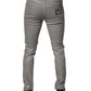 Dolce & Gabbana Gray Cotton Stretch Men Slim Fit Denim Jeans
