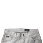 Dolce & Gabbana Gray Cotton Stretch Men Slim Fit Denim Jeans