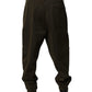 Dolce & Gabbana Dark Brown Cotton Jogger Cargo Pants